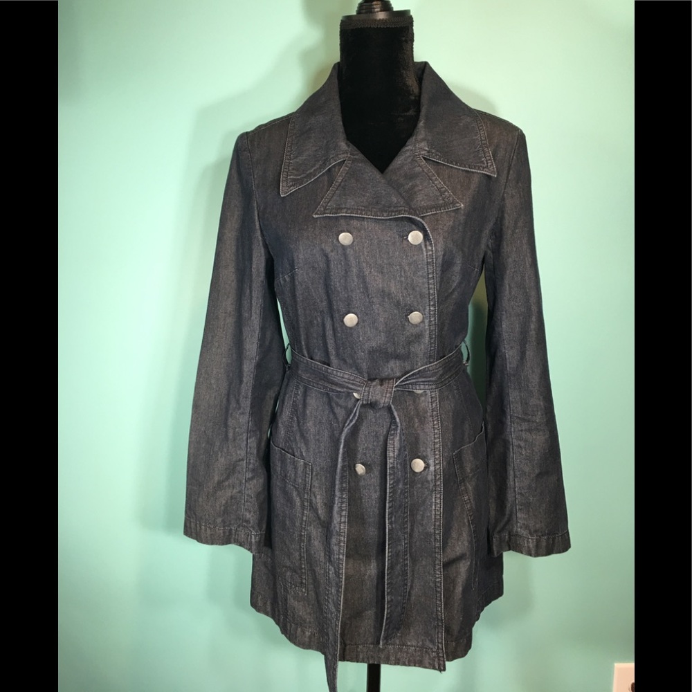 Talbots Double Breasted Lightweight Trench Size 6